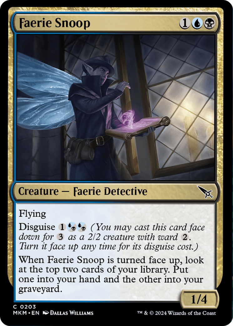 Faerie Snoop [Murders at Karlov Manor] MTG Single Magic: The Gathering  | Multizone: Comics And Games