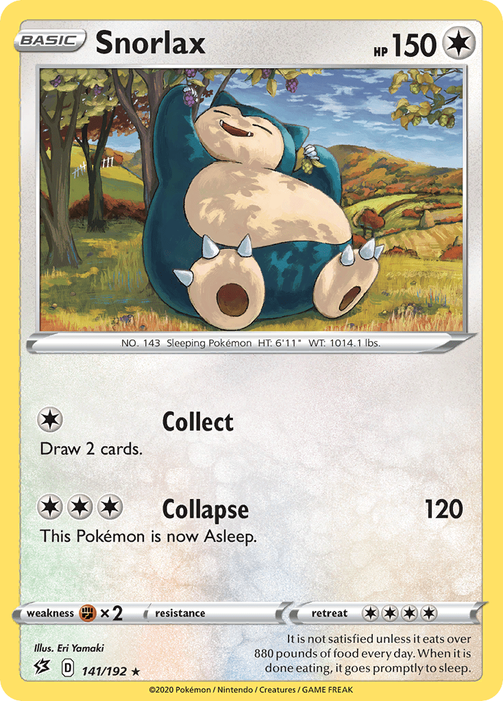 Snorlax (141/192) (Cosmos Holo) [Sword & Shield: Rebel Clash] Pokemon Single Pokémon  | Multizone: Comics And Games
