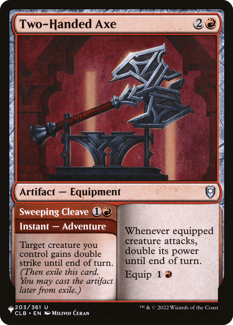 Two-Handed Axe [The List] MTG Single Magic: The Gathering  | Multizone: Comics And Games