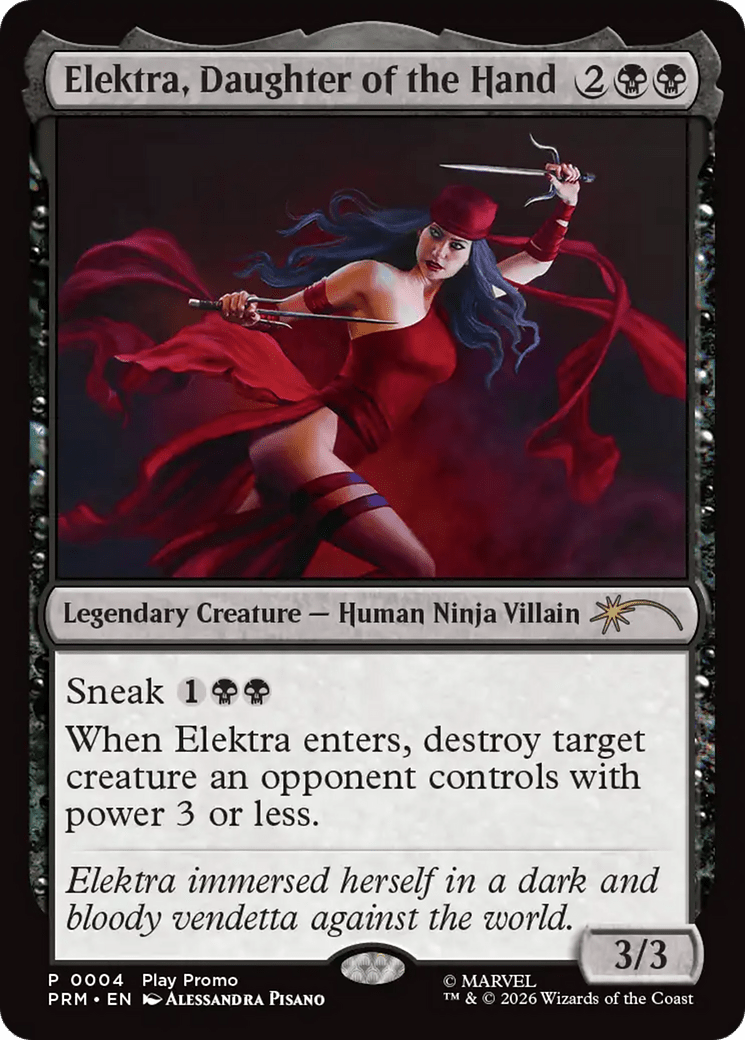 Elektra, Daughter of the Hand [Standard Showdown Promos] MTG Single Magic: The Gathering  | Multizone: Comics And Games
