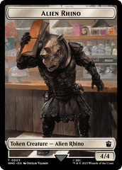 Alien Rhino // Cyberman Double-Sided Token [Doctor Who Tokens] MTG Single Magic: The Gathering  | Multizone: Comics And Games