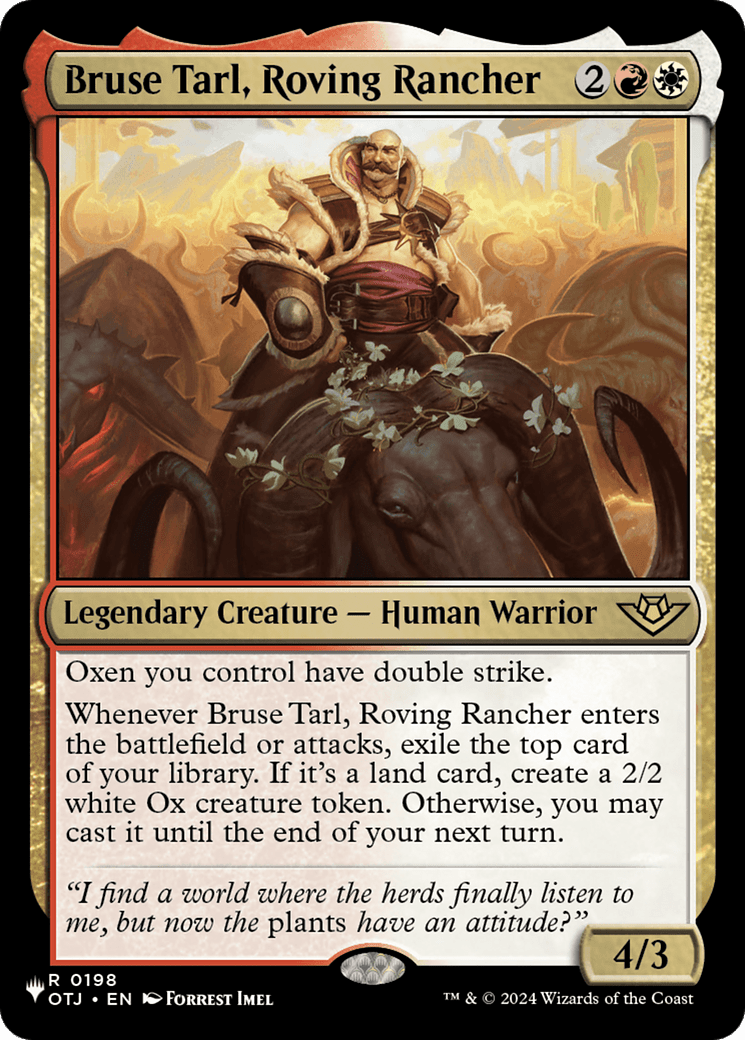 Bruse Tarl, Roving Rancher (OTJ) [The List] MTG Single Magic: The Gathering  | Multizone: Comics And Games