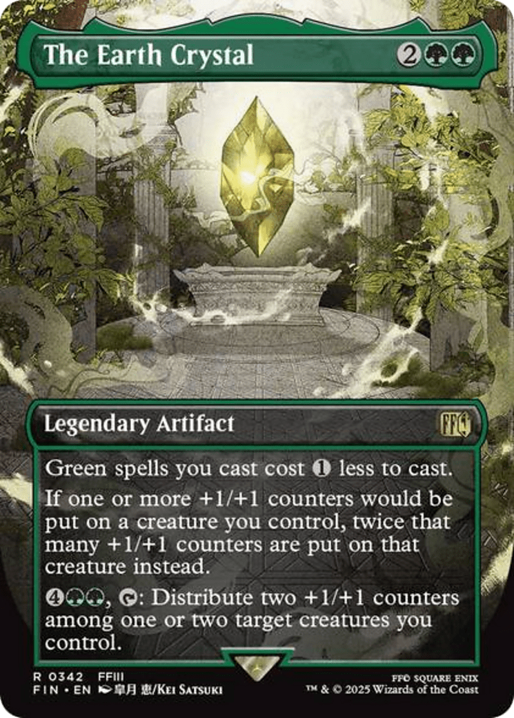 The Earth Crystal (Borderless) [FINAL FANTASY] MTG Single Magic: The Gathering  | Multizone: Comics And Games