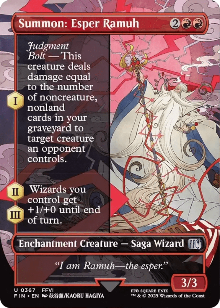 Summon: Esper Ramuh (Borderless) [FINAL FANTASY] MTG Single Magic: The Gathering  | Multizone: Comics And Games