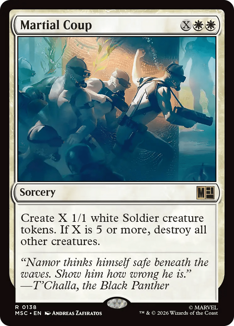 Martial Coup [Marvel Super Heroes Commander] MTG Single Magic: The Gathering  | Multizone: Comics And Games