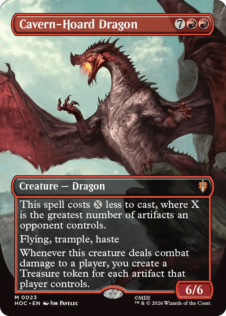 Cavern-Hoard Dragon (Borderless) [The Hobbit: Eternal-Legal] MTG Single Magic: The Gathering  | Multizone: Comics And Games