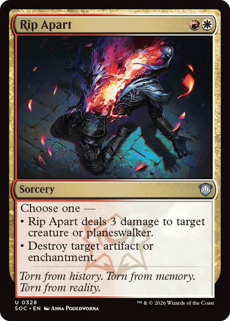 Rip Apart [Secrets of Strixhaven Commander] MTG Single Magic: The Gathering  | Multizone: Comics And Games