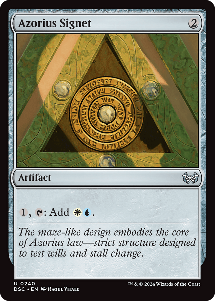 Azorius Signet [Duskmourn: House of Horror Commander] MTG Single Magic: The Gathering  | Multizone: Comics And Games