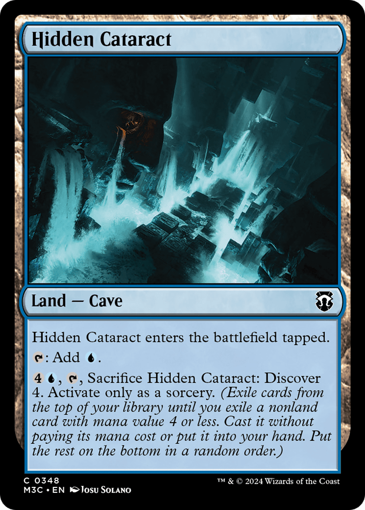 Hidden Cataract (Ripple Foil) [Modern Horizons 3 Commander] MTG Single Magic: The Gathering  | Multizone: Comics And Games