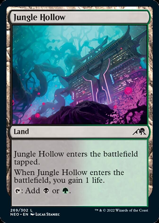 Jungle Hollow [Kamigawa: Neon Dynasty] MTG Single Magic: The Gathering  | Multizone: Comics And Games