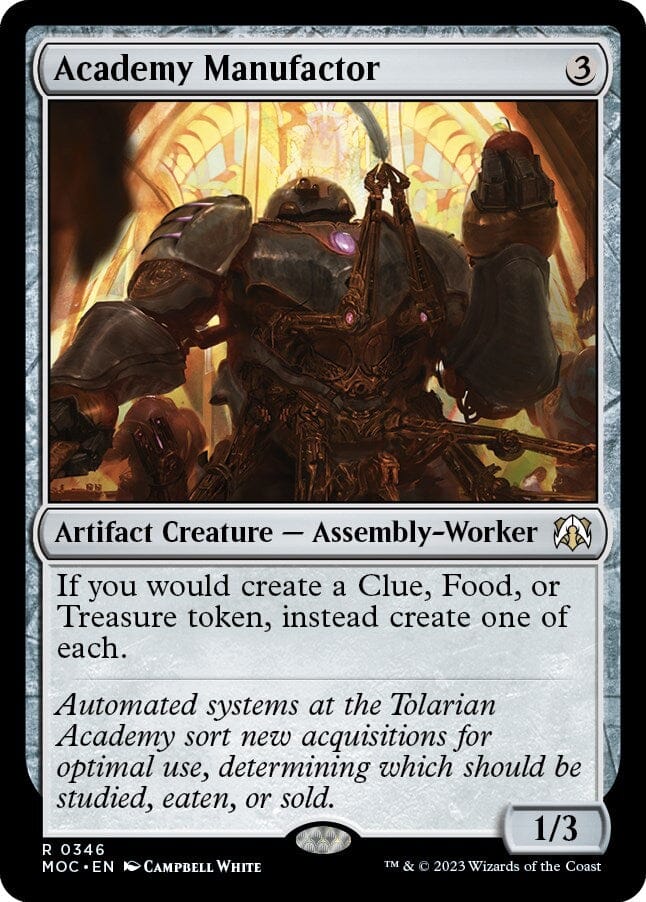 Academy Manufactor [March of the Machine Commander] MTG Single Magic: The Gathering  | Multizone: Comics And Games
