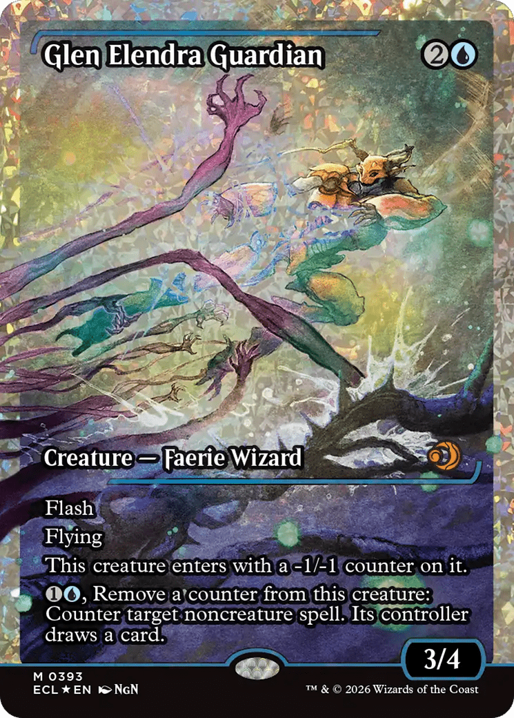 Glen Elendra Guardian (0393) (Showcase) (Fracture Foil) [Lorwyn Eclipsed] MTG Single Magic: The Gathering  | Multizone: Comics And Games