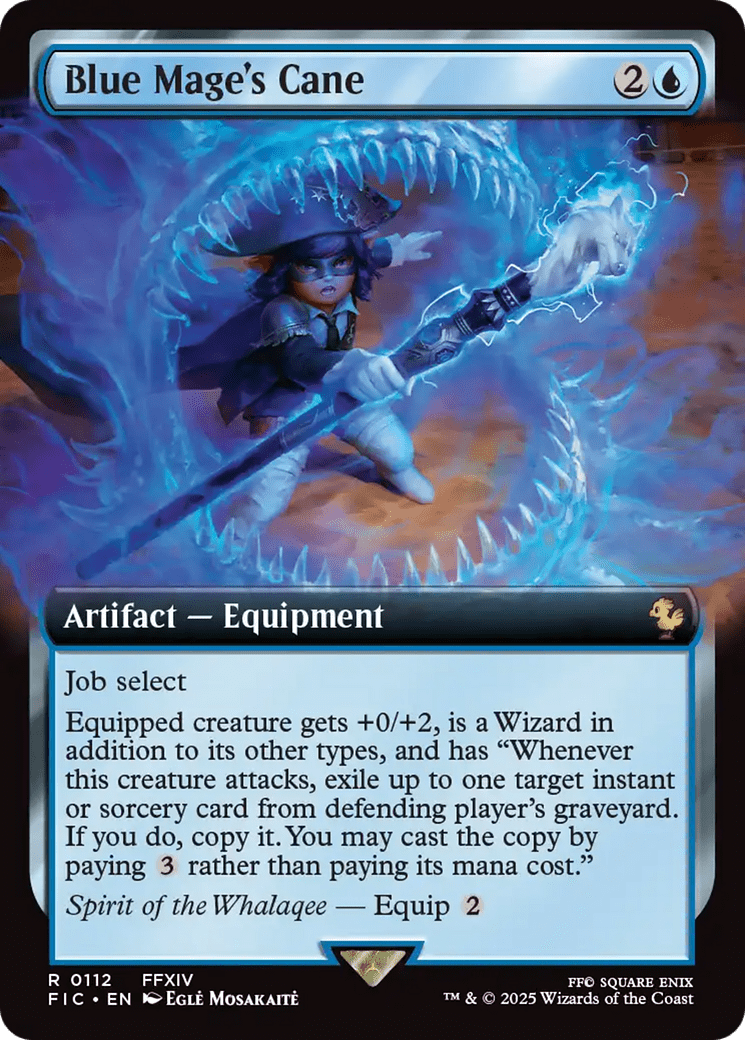 Blue Mage's Cane (Extended Art) [FINAL FANTASY Commander] MTG Single Magic: The Gathering  | Multizone: Comics And Games