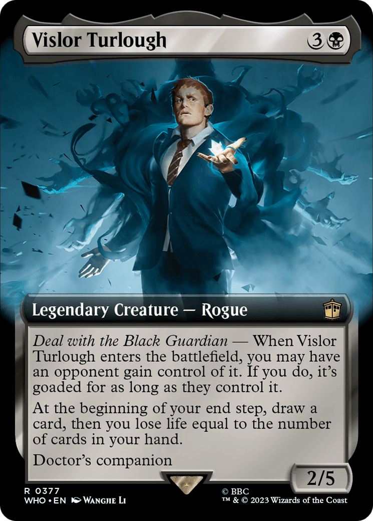 Vislor Turlough (Extended Art) [Doctor Who] MTG Single Magic: The Gathering  | Multizone: Comics And Games