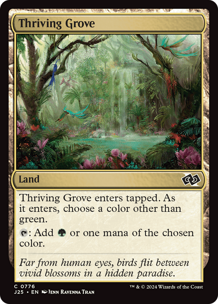 Thriving Grove [Foundations Jumpstart] MTG Single Magic: The Gathering  | Multizone: Comics And Games