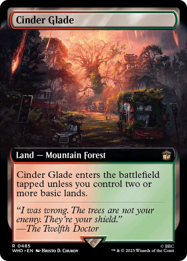 Cinder Glade (Extended Art) [Doctor Who] MTG Single Magic: The Gathering  | Multizone: Comics And Games