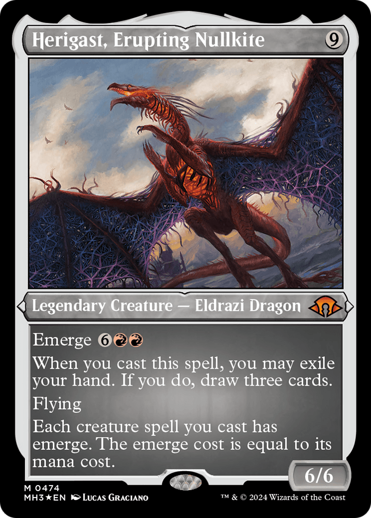 Herigast, Erupting Nullkite (Foil Etched) [Modern Horizons 3] MTG Single Magic: The Gathering  | Multizone: Comics And Games