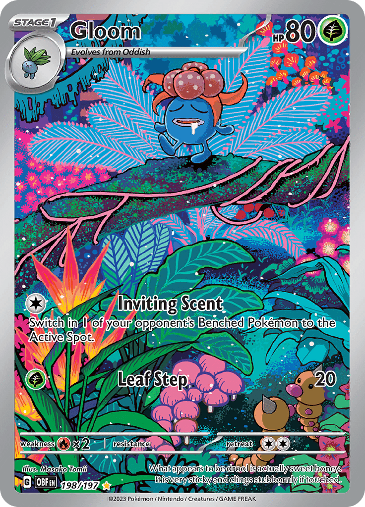 Gloom (198/197) [Scarlet & Violet: Obsidian Flames] Pokemon Single Pokémon  | Multizone: Comics And Games