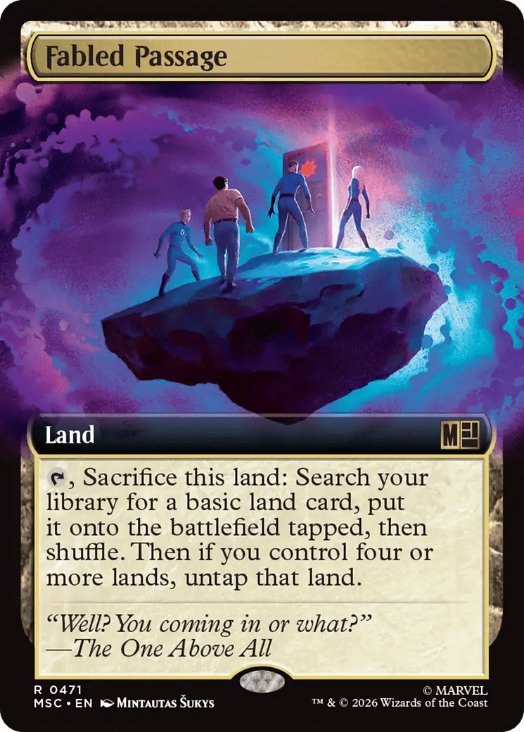 Fabled Passage (Extended Art) [Marvel Super Heroes Commander] MTG Single Magic: The Gathering  | Multizone: Comics And Games