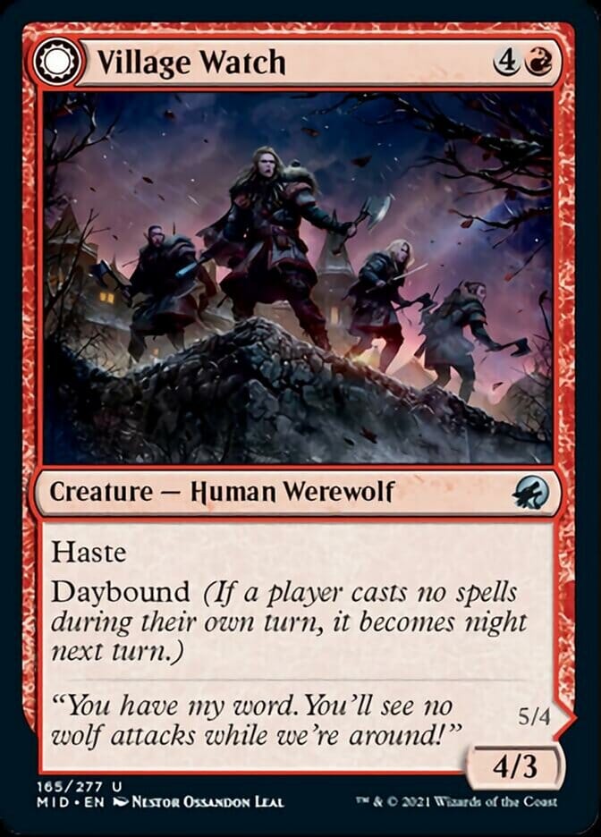 Village Watch // Village Reavers [Innistrad: Midnight Hunt] MTG Single Magic: The Gathering  | Multizone: Comics And Games