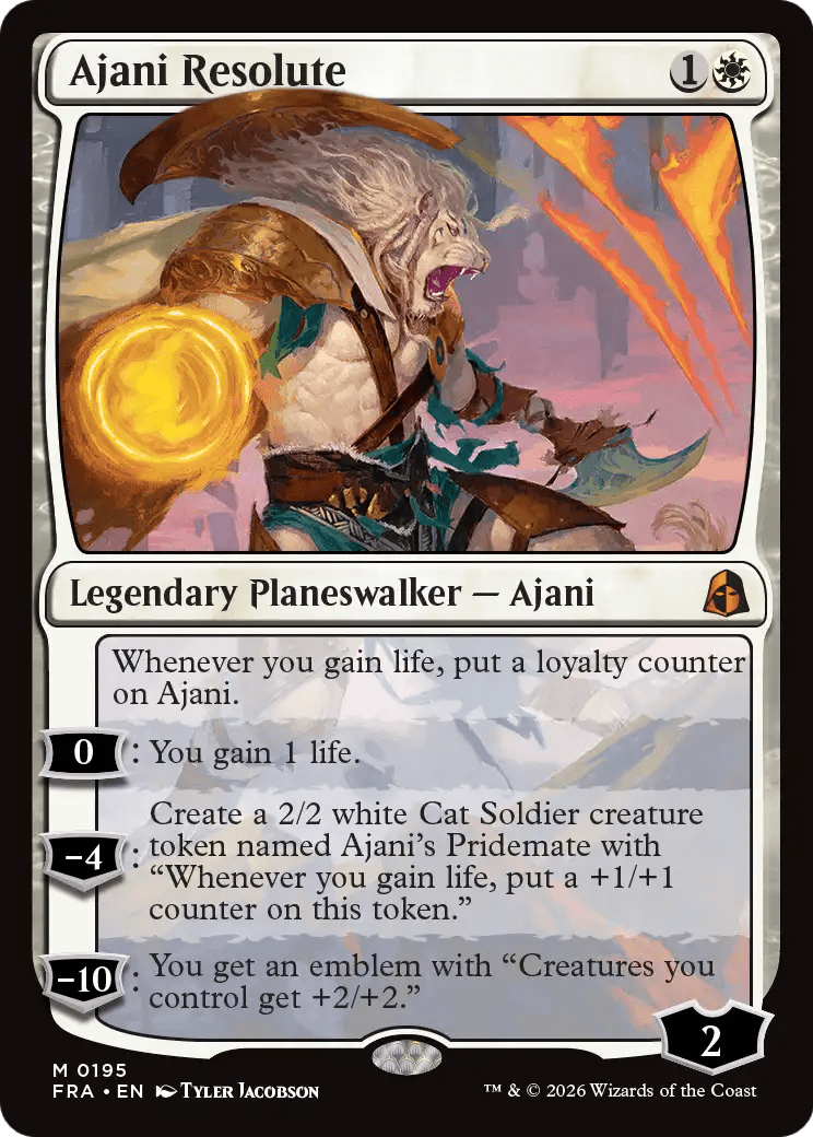 Ajani Resolute [Reality Fracture] MTG Single Magic: The Gathering  | Multizone: Comics And Games