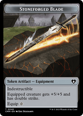 Servo // Stoneforged Blade Double-Sided Token [Commander Masters Tokens] MTG Single Magic: The Gathering  | Multizone: Comics And Games