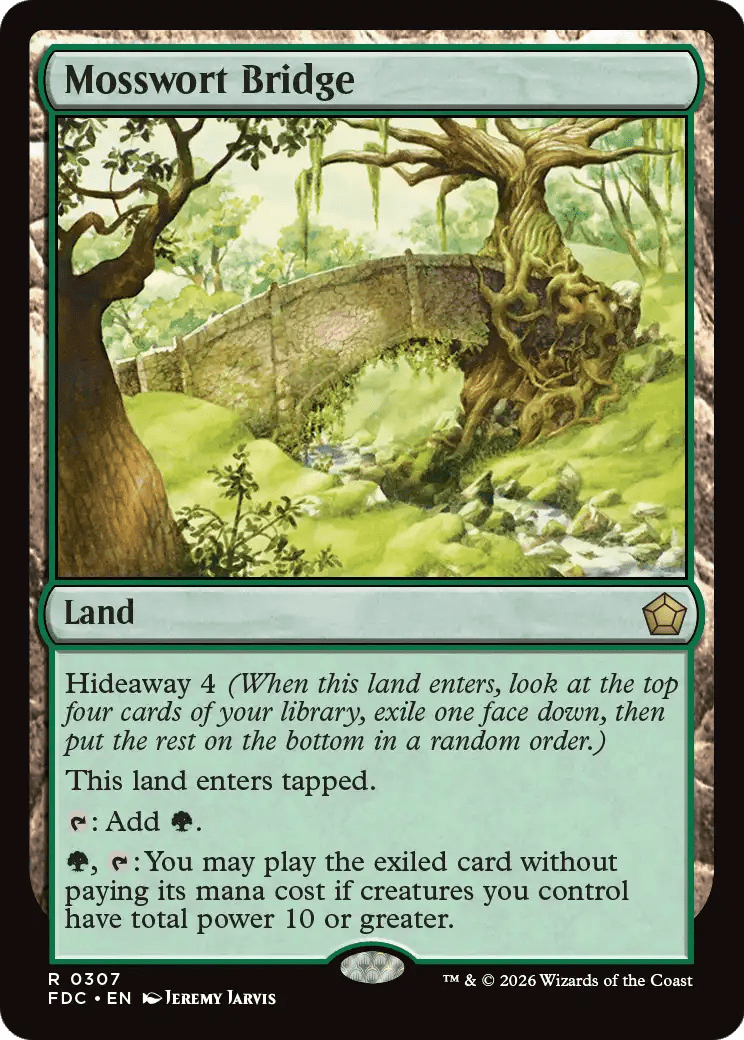 Mosswort Bridge [Foundations Commander] MTG Single Magic: The Gathering  | Multizone: Comics And Games