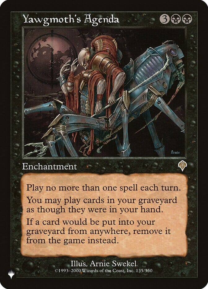 Yawgmoth's Agenda [The List] MTG Single Magic: The Gathering  | Multizone: Comics And Games