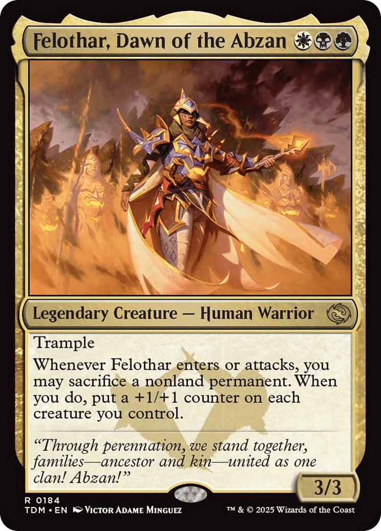 Felothar, Dawn of the Abzan [Tarkir: Dragonstorm] MTG Single Magic: The Gathering  | Multizone: Comics And Games