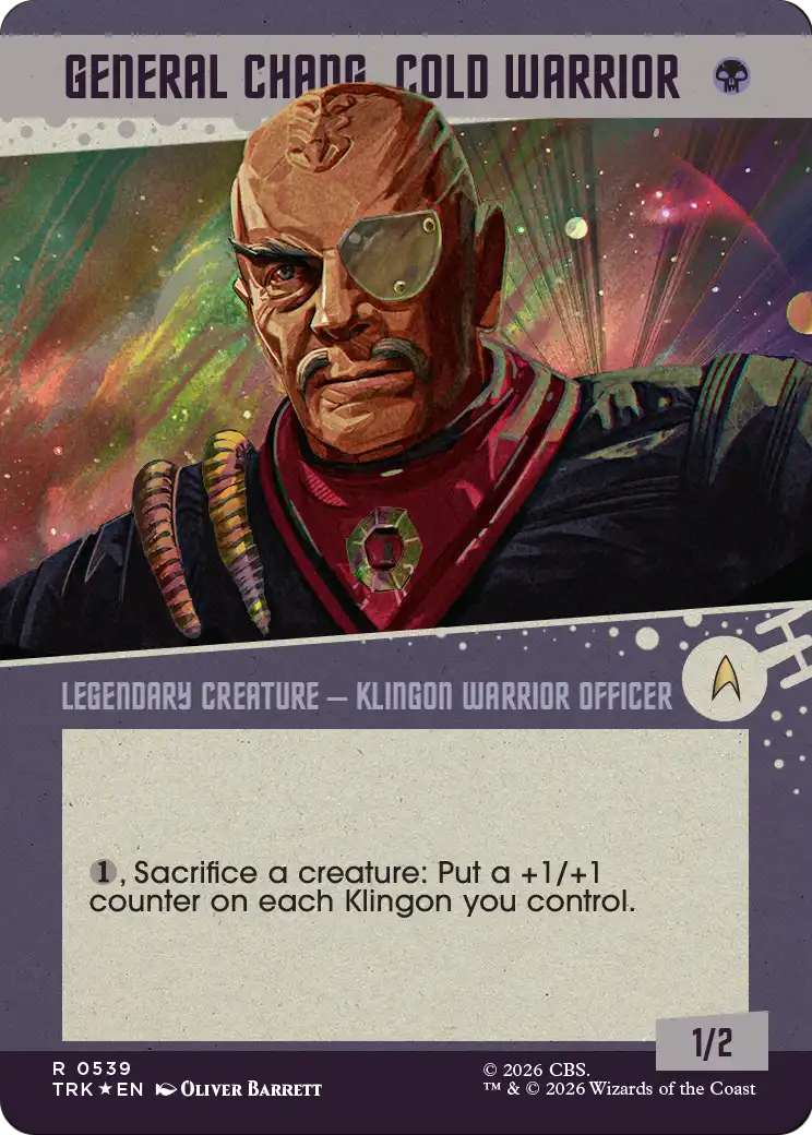 General Chang, Cold Warrior (0539) (Showcase Surge Foil) [Star Trek] | Multizone: Comics And Games