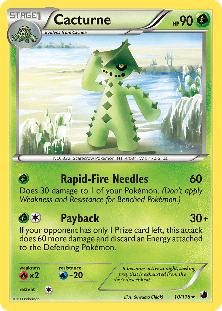 Cacturne (10/116) [Black & White: Plasma Freeze] Pokemon Single Pokémon  | Multizone: Comics And Games