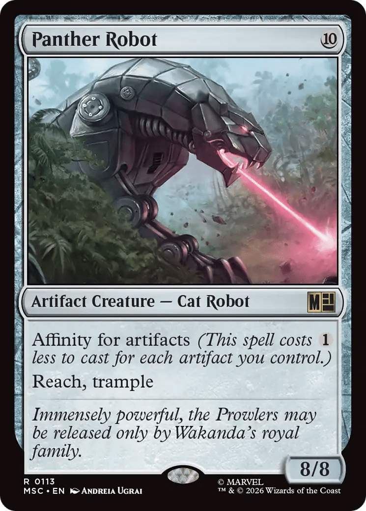 Panther Robot [Marvel Super Heroes Commander] MTG Single Magic: The Gathering  | Multizone: Comics And Games