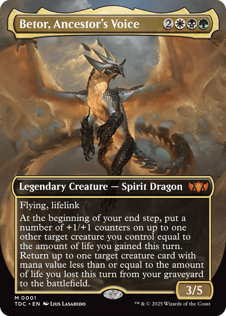 Betor, Ancestor's Voice (Borderless) [Tarkir: Dragonstorm Commander] MTG Single Magic: The Gathering  | Multizone: Comics And Games