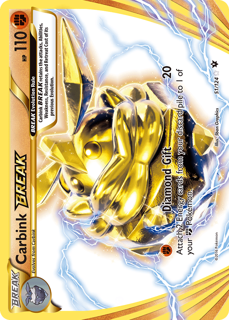 Carbink BREAK (51/124) [XY: Fates Collide] Pokemon Single Pokémon  | Multizone: Comics And Games