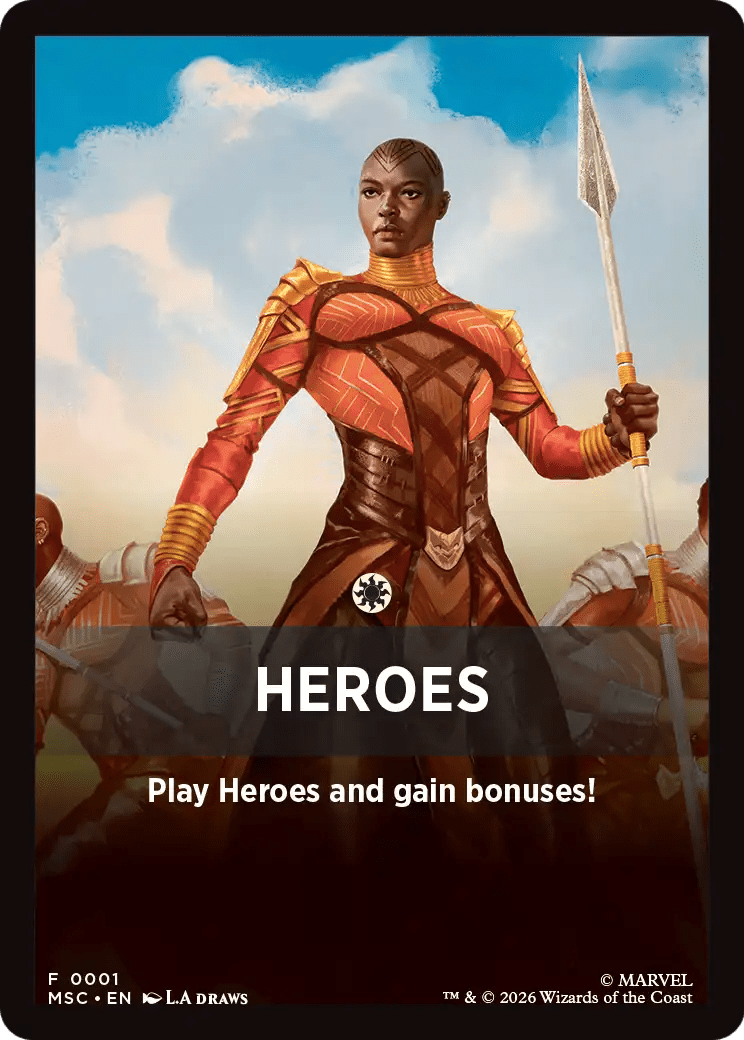 Heroes Theme Card [Marvel Super Heroes Commander] | Multizone: Comics And Games