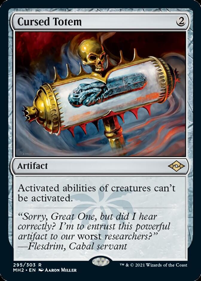 Cursed Totem (Foil Etched) [Modern Horizons 2] MTG Single Magic: The Gathering  | Multizone: Comics And Games