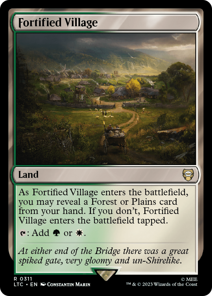 Fortified Village [The Lord of the Rings: Tales of Middle-Earth Commander] MTG Single Magic: The Gathering  | Multizone: Comics And Games
