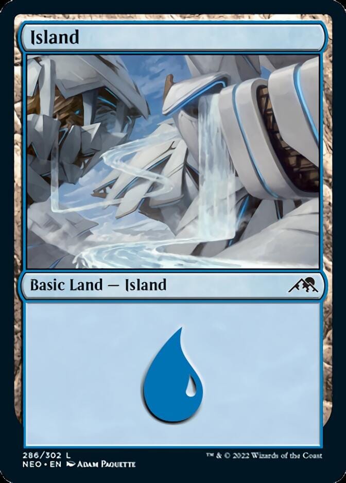 Island (286) [Kamigawa: Neon Dynasty] MTG Single Magic: The Gathering  | Multizone: Comics And Games