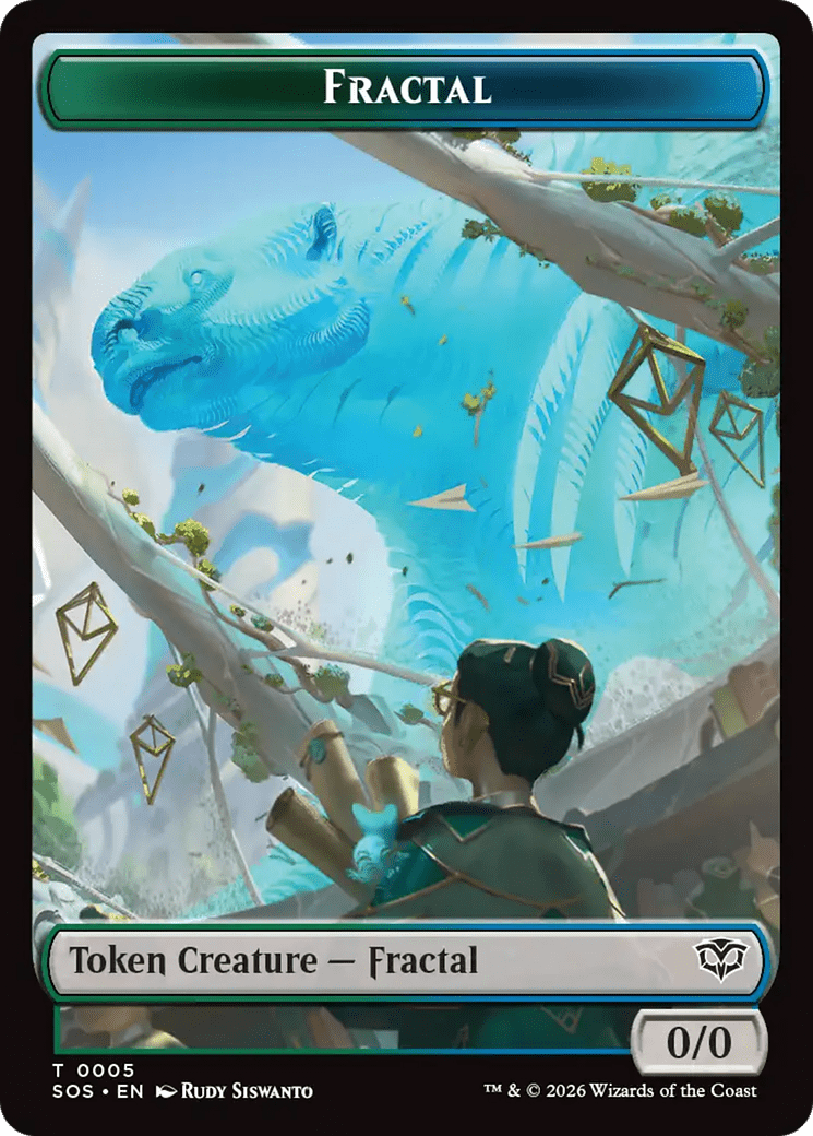 Boar // Fractal (0005) Double-Sided Token [Secrets of Strixhaven Commander Tokens] MTG Single Magic: The Gathering  | Multizone: Comics And Games