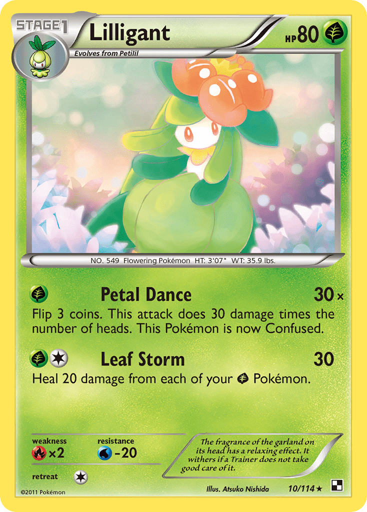 Lilligant (10/114) [Black & White: Base Set] Pokemon Single Pokémon  | Multizone: Comics And Games