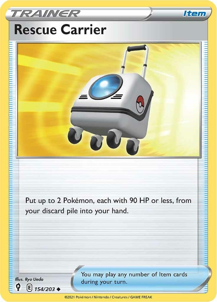Rescue Carrier (154/203) [Sword & Shield: Evolving Skies] Pokemon Single Pokémon  | Multizone: Comics And Games
