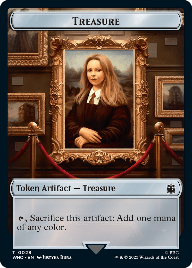 Human (0005) // Treasure (0028) Double-Sided Token [Doctor Who Tokens] MTG Single Magic: The Gathering  | Multizone: Comics And Games