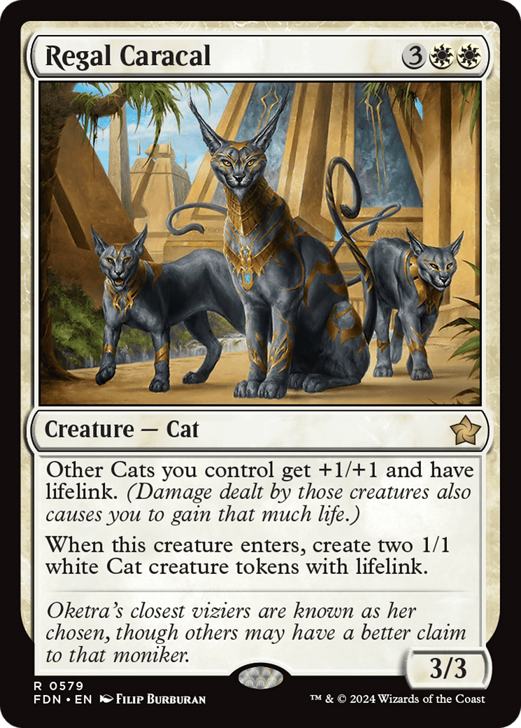 Regal Caracal [Foundations] MTG Single Magic: The Gathering  | Multizone: Comics And Games