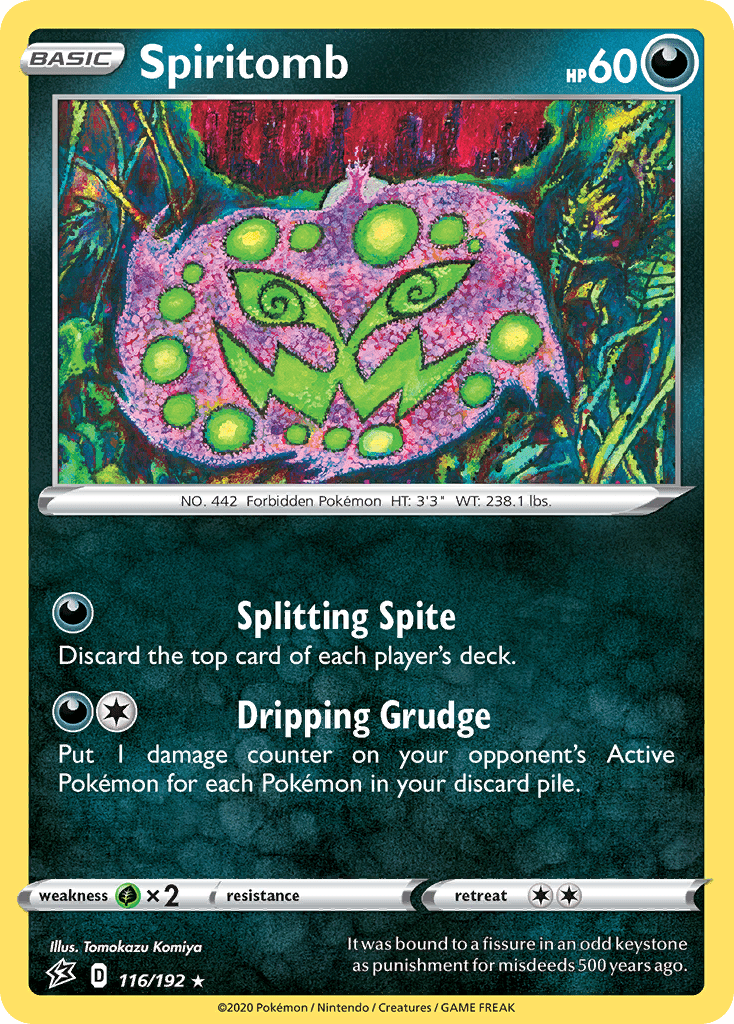 Spiritomb (116/192) [Sword & Shield: Rebel Clash] Pokemon Single Pokémon  | Multizone: Comics And Games