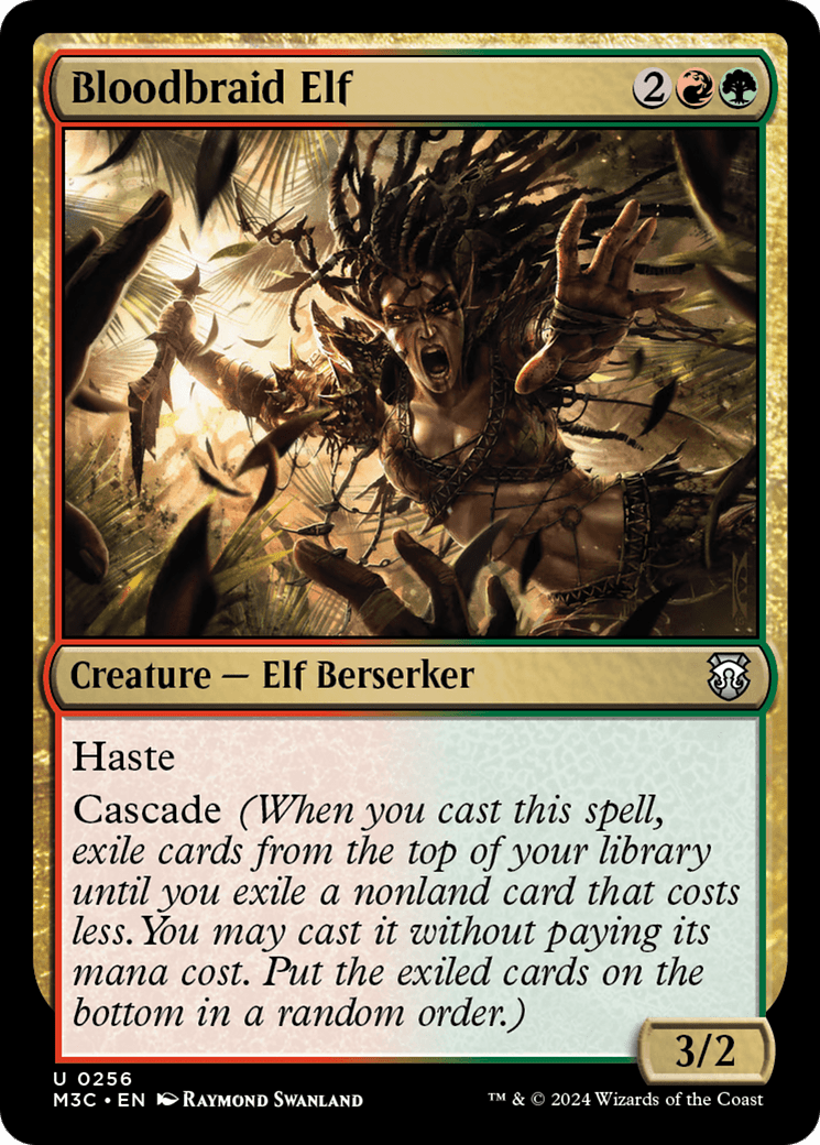 Bloodbraid Elf (Ripple Foil) [Modern Horizons 3 Commander] MTG Single Magic: The Gathering  | Multizone: Comics And Games