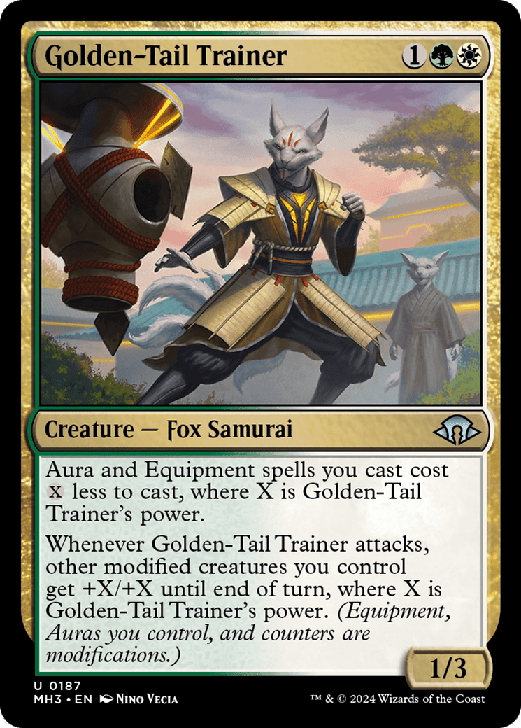 Golden-Tail Trainer [Modern Horizons 3] MTG Single Magic: The Gathering  | Multizone: Comics And Games