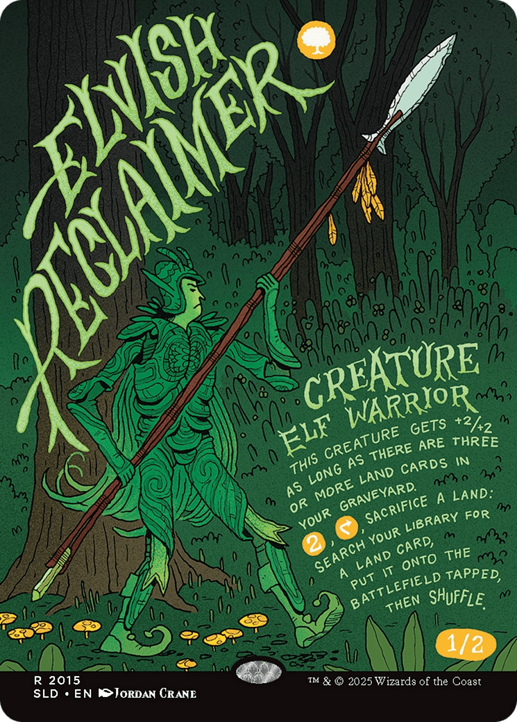 Elvish Reclaimer (Rainbow Foil) [Secret Lair Drop Series] MTG Single Magic: The Gathering  | Multizone: Comics And Games