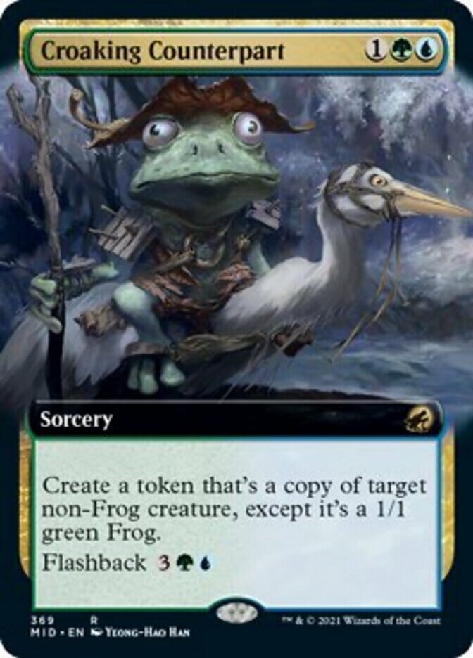 Croaking Counterpart (Extended Art) [Innistrad: Midnight Hunt] MTG Single Magic: The Gathering  | Multizone: Comics And Games