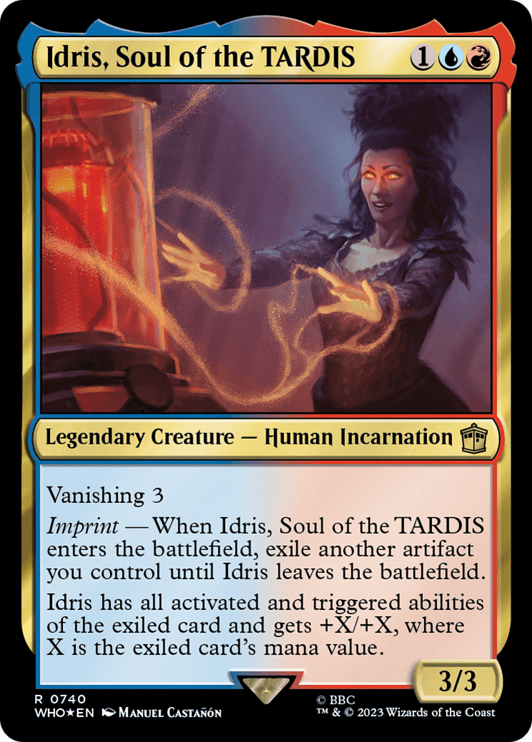 Idris, Soul of the TARDIS (Surge Foil) [Doctor Who] MTG Single Magic: The Gathering  | Multizone: Comics And Games
