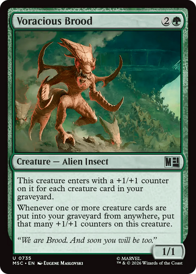 Voracious Brood [Marvel Super Heroes Commander] MTG Single Magic: The Gathering  | Multizone: Comics And Games